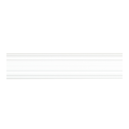 1 3/8 Fluted 4 ft, White finish