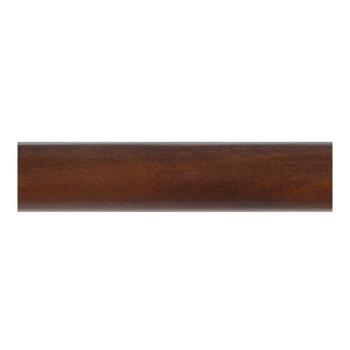 Kirsch 1 3/8" Wood Trends Smooth Pole, Coffee finish
