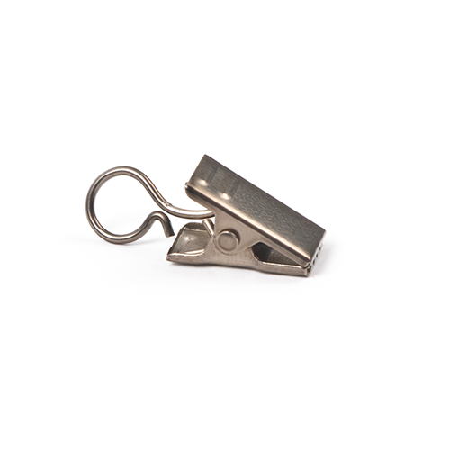 Kirsch 1" Designer Metals Ring Clips, Pack of 7, Antique Silver finish