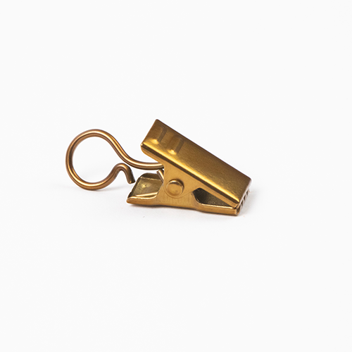 Kirsch 1" Designer Metals Ring Clips, Pack of 7, Gilded Bronze finish