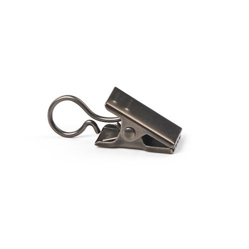 Kirsch 1" Designer Metals Ring Clips, Pack of 7, Gunmetal finish