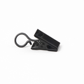 Kirsch 1" Designer Metals Ring Clips, Pack of 7, Black finish
