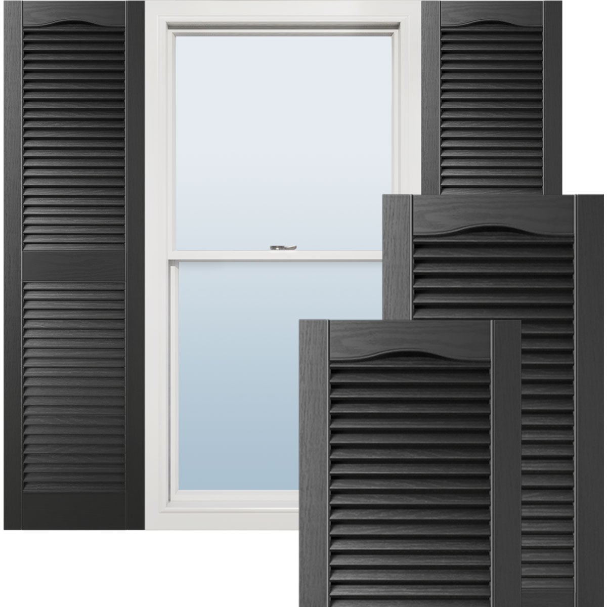 Bravada Lifetime Vinyl Louver Exterior Shutters