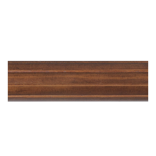 Kirsch 2" Wood Trends Fluted Pole, Coffee finish