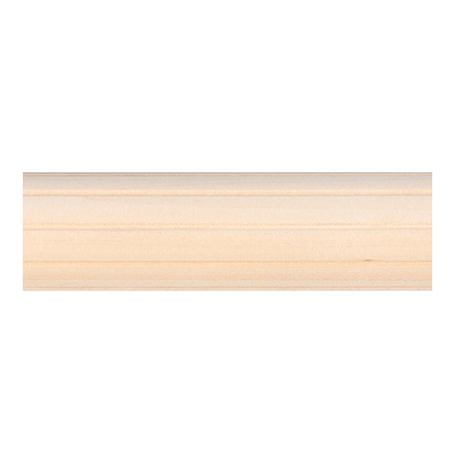 2 Fluted 4 ft, Unfinished finish