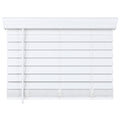Bravada Select 2 1/2" Stock Cordless Faux Wood Blinds- White