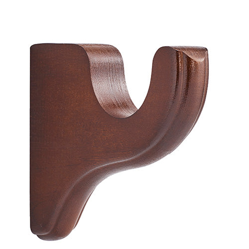 Kirsch 2" Wood Trends 3 1/2" Return Bracket, Coffee finish