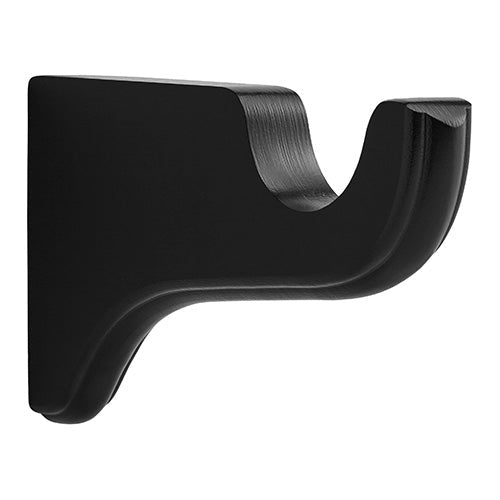 2" 6" Return Bracket, Black finish