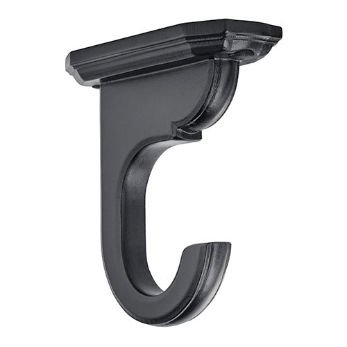 2" Ceiling Bracket, Black finish