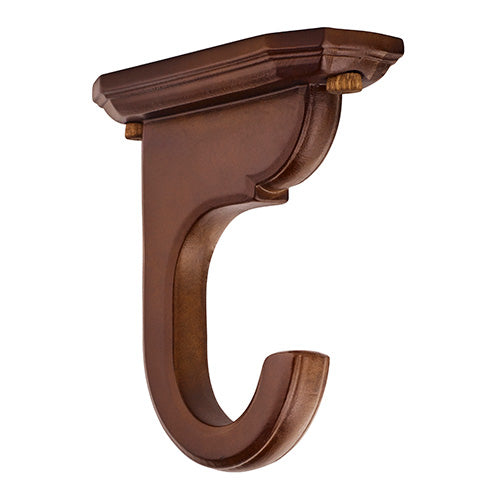 Kirsch 2" Wood Trends Ceiling Mount Bracket, Coffee finish