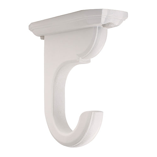 2" Ceiling Bracket, White finish