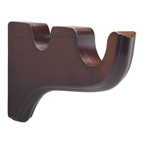 2" Double Bracket, Mahogany finish
