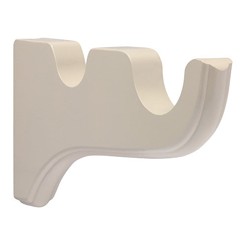 2" Double Bracket, Truffle finish
