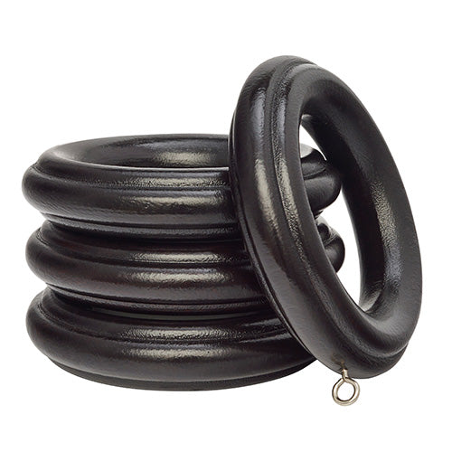 2" Rings 4-pack, Dark Chocolate finish