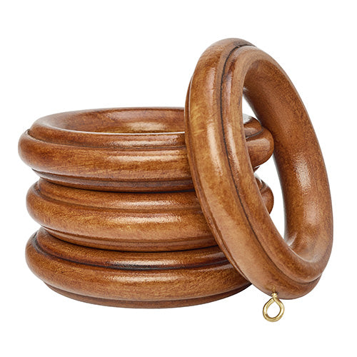 2" Rings 4-pack, Estate Oak finish