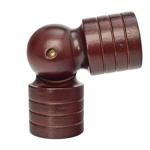2" Swivel Socket, Mahogany finish