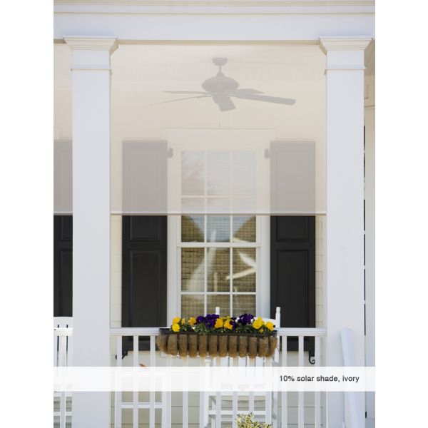 Solar Screen Shades 4000 — 10% openness, Ivory