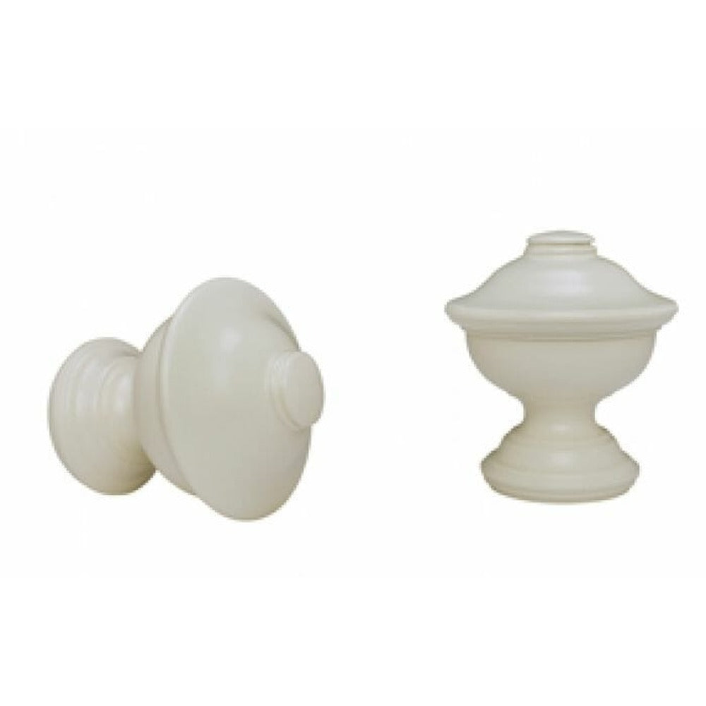 Kirsch 1 3/8" Wood Trends Chaucer Finial, Marble finish