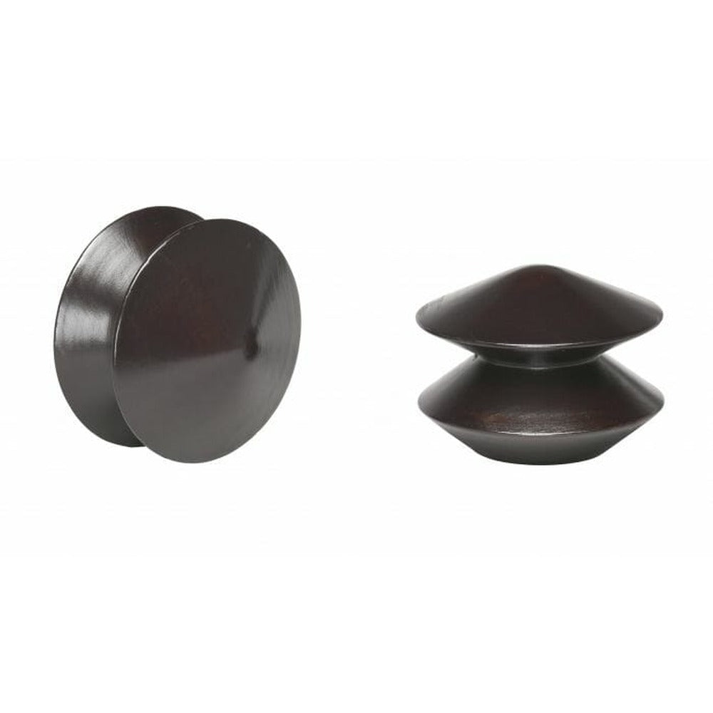 Kirsch 1 3/8" Wood Trends Miller Finial, Dark Chocolate finish