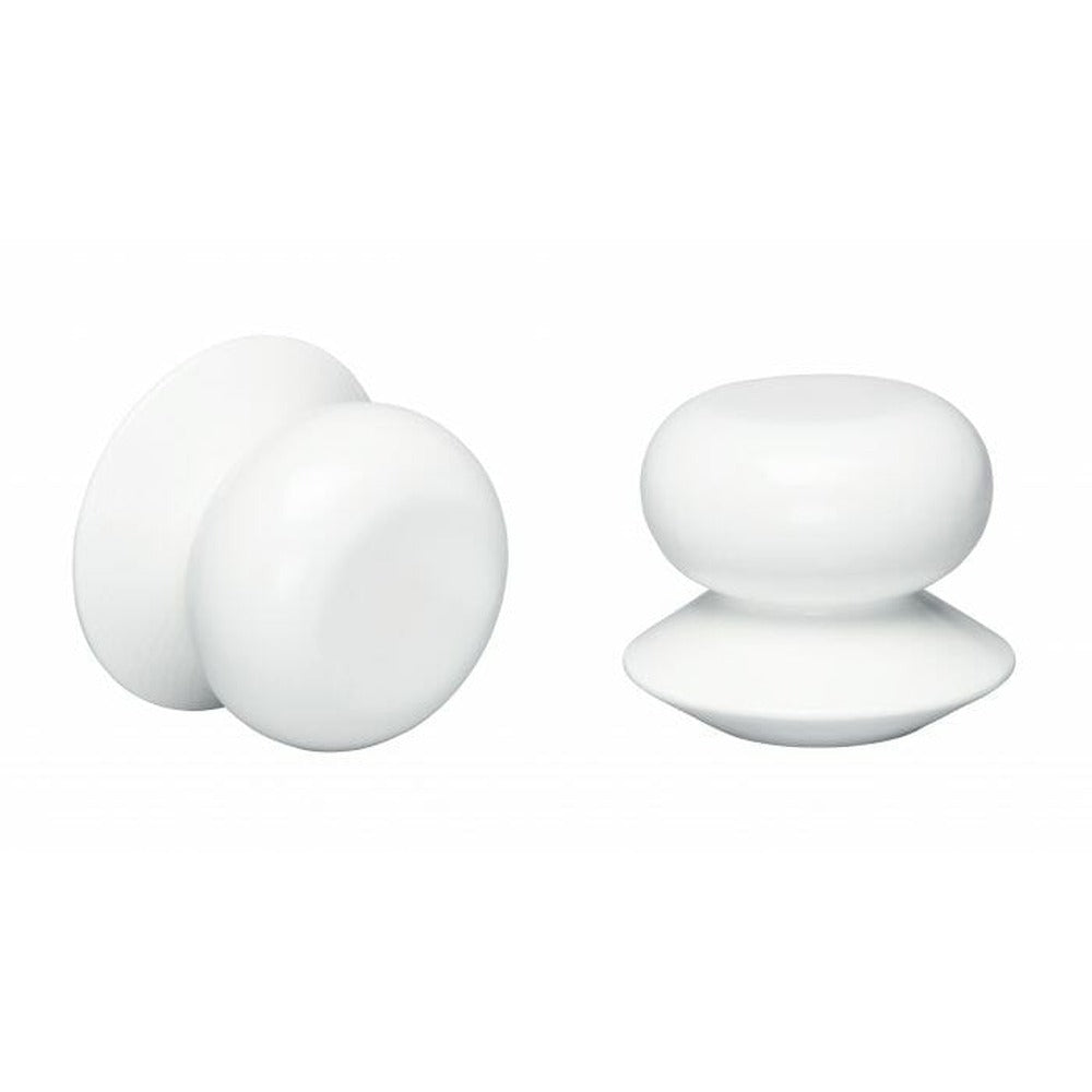 Kirsch 1 3/8" Wood Trends Ethan Finial, White finish