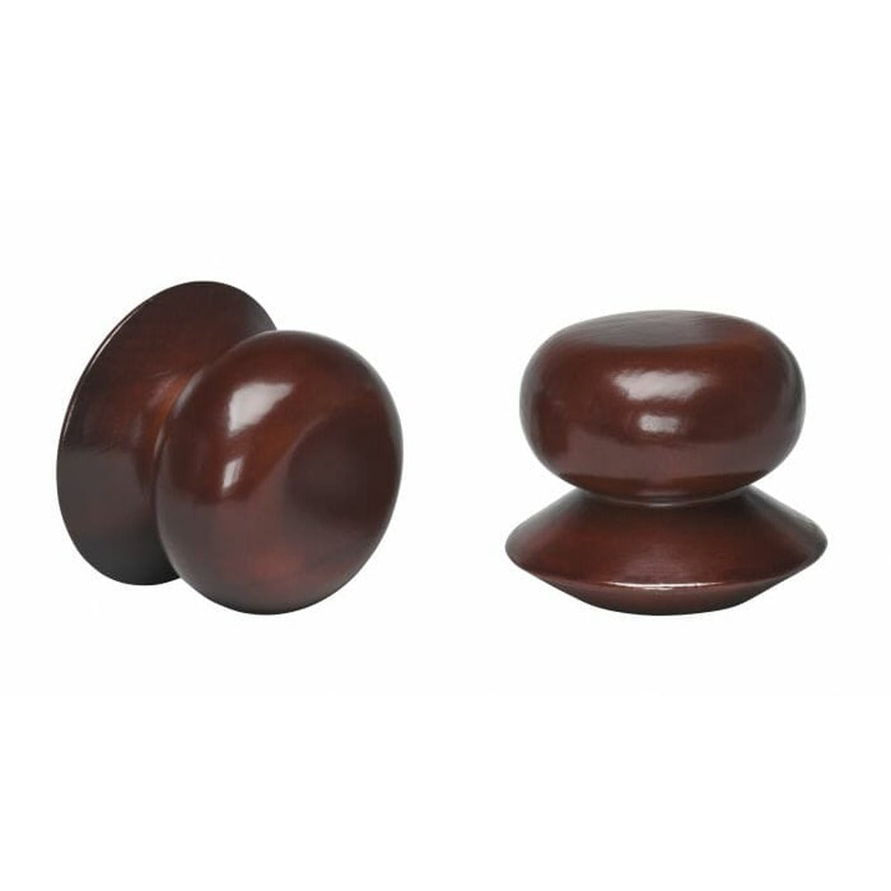 Kirsch 1 3/8" Wood Trends Ethan Finial, Mahogany finish