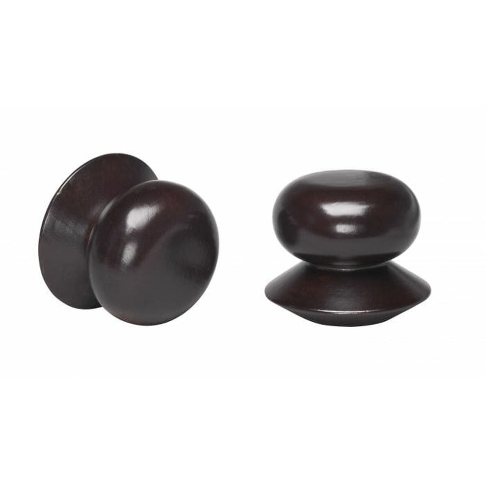 Kirsch 1 3/8" Wood Trends Ethan Finial, Dark Chocolate finish