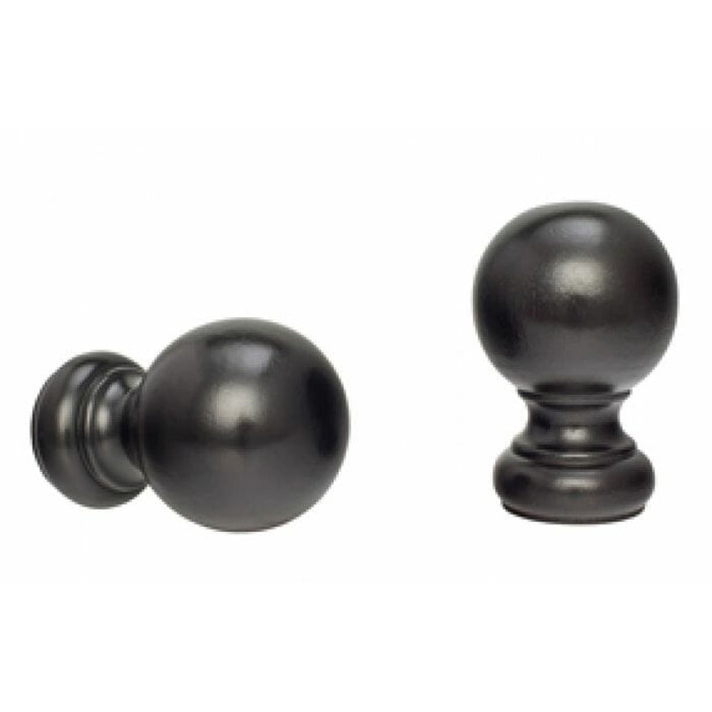 Kirsch 2" Wood Trends Wood Ball Finial, Dark Chocolate finish