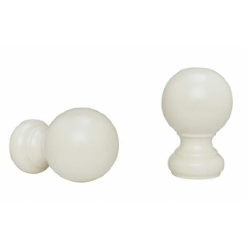 Kirsch 2" Wood Trends Wood Ball Finial, Marble finish
