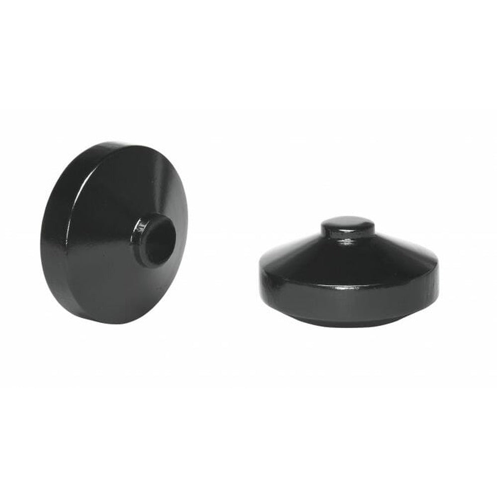 Kirsch 2" Wood Trends Warren Finial, Black finish