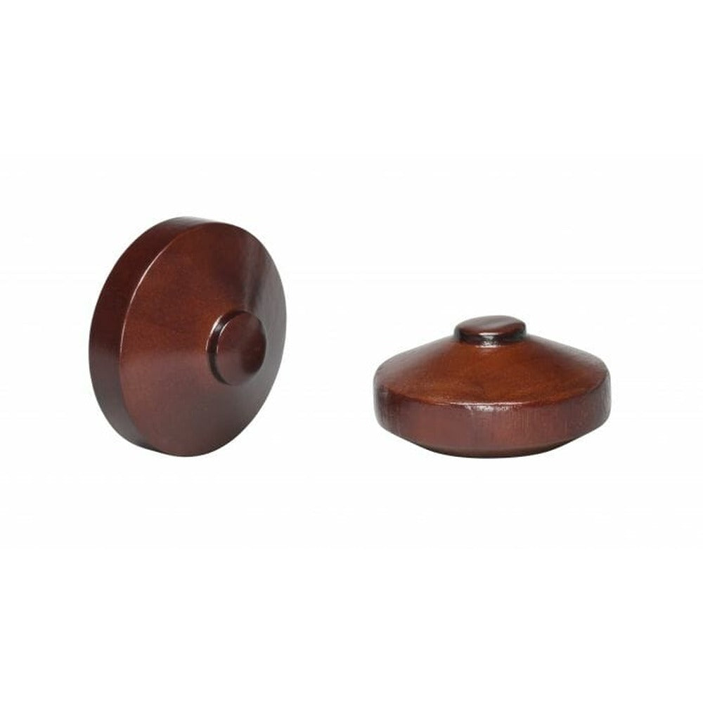 Kirsch 2" Wood Trends Warren Finial, Mahogany finish