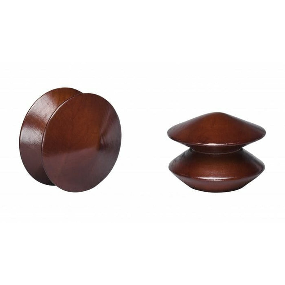 Kirsch 2" Wood Trends Miller Finial, Mahogany finish