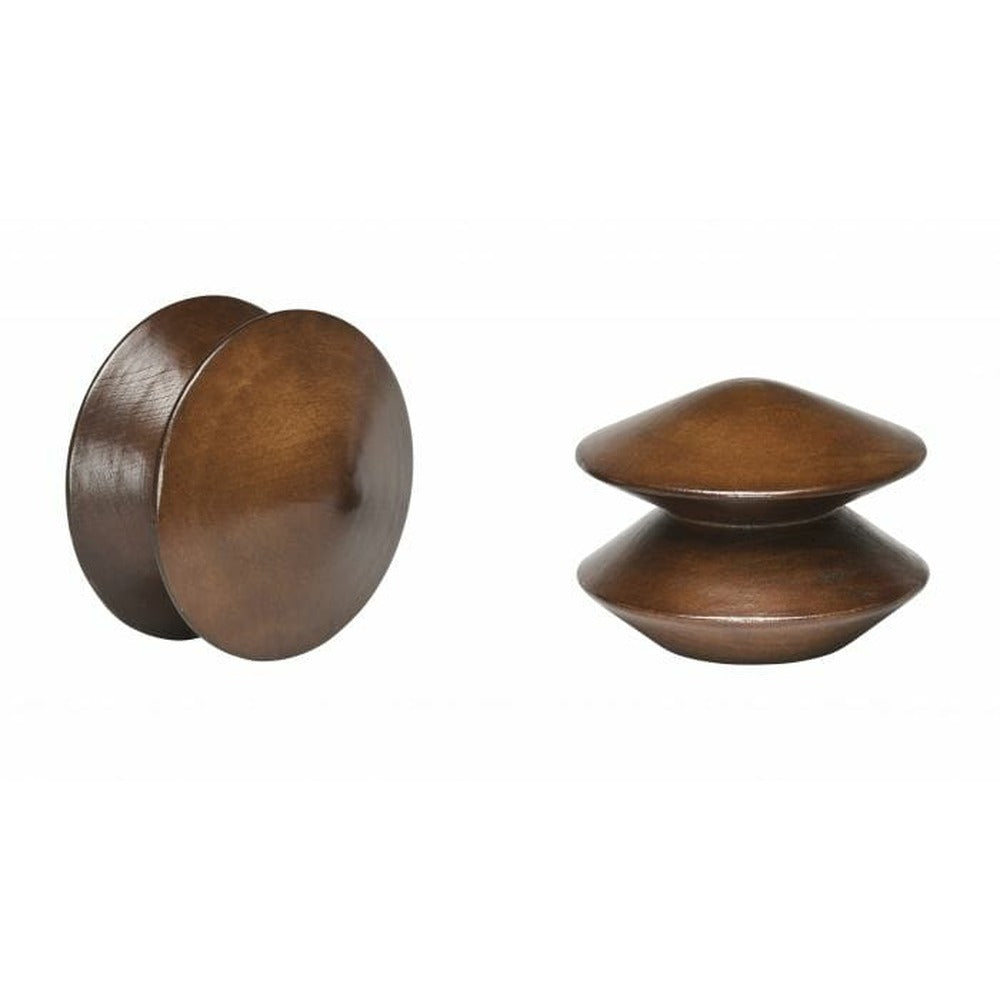 Kirsch 2" Wood Trends Miller Finial, Coffee finish
