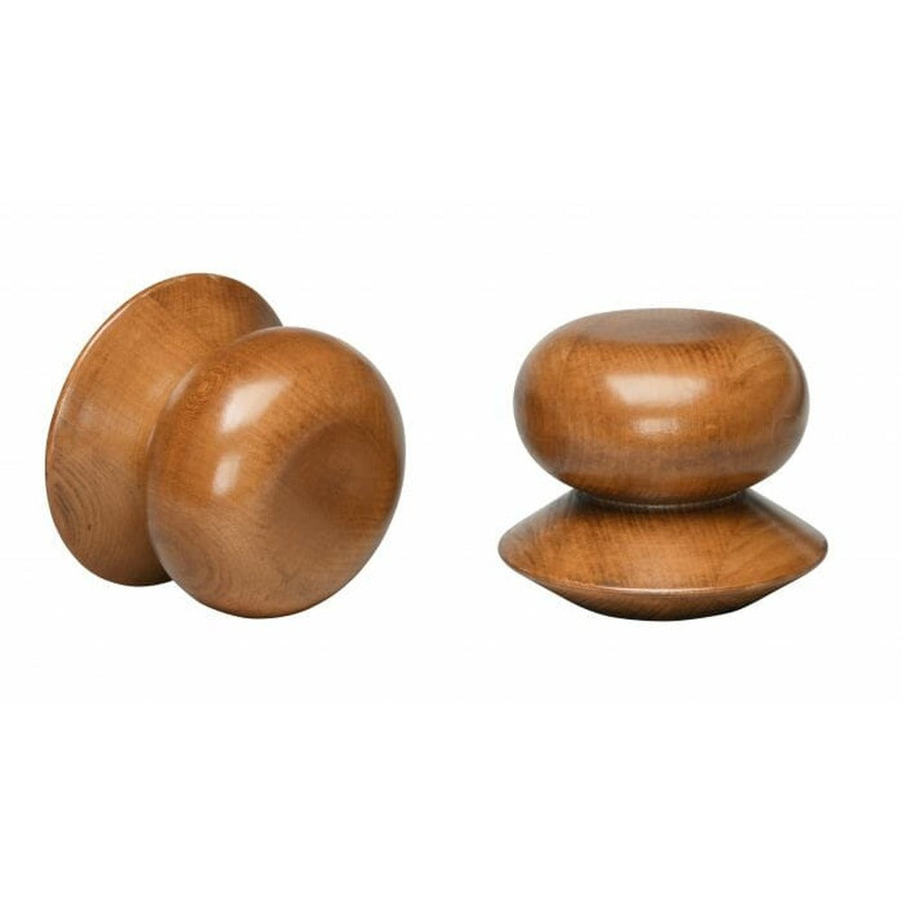 Kirsch 2" Wood Trends Ethan Finial, Estate Oak finish