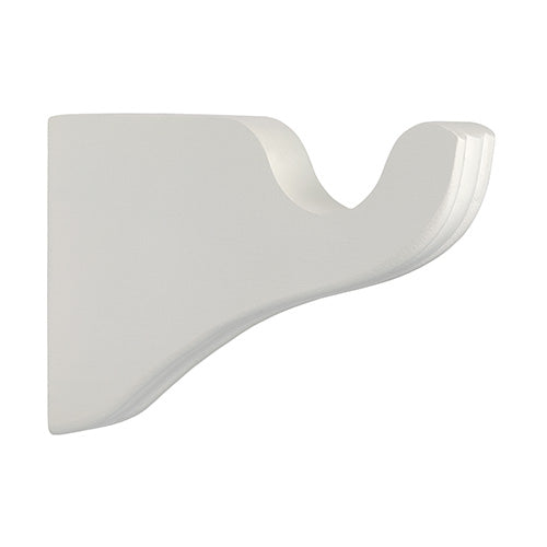 1 3/8" 3 1/2" Return Bracket, White finish