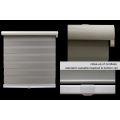 Zebra Light Filtering shades — close-up