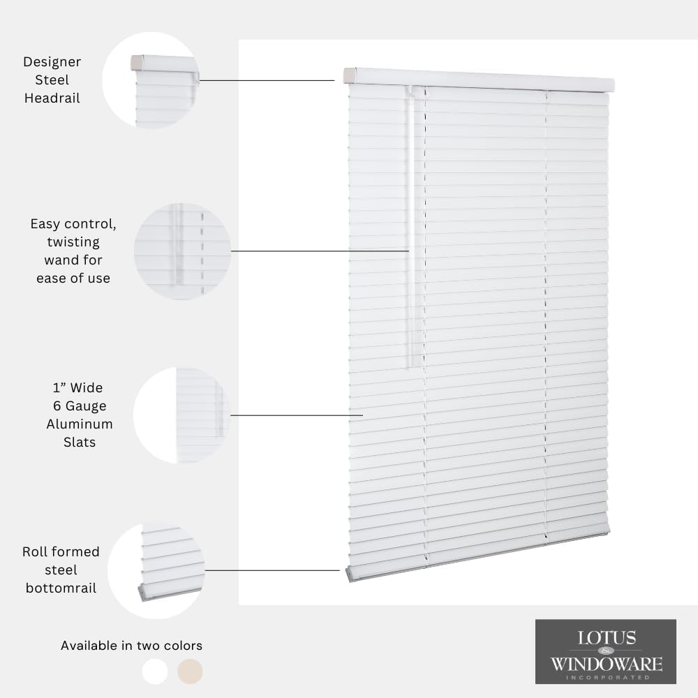 Supreme 1" Cordless Aluminum 6 gauge Mini Blinds