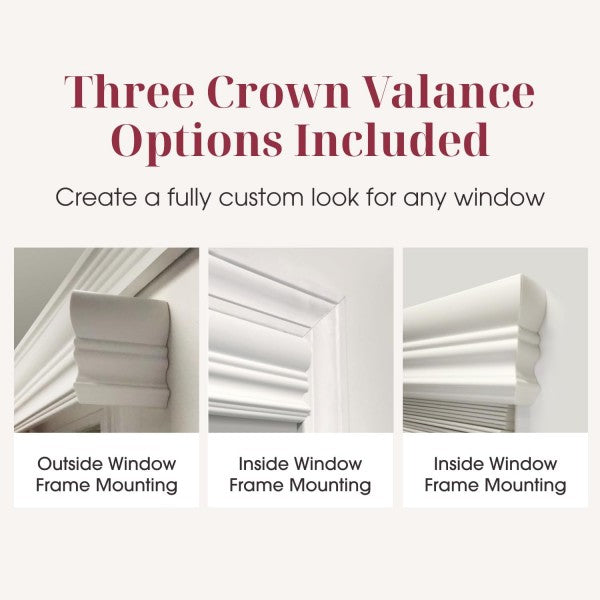 Bravada Select 2" Stock Cordless Faux Wood Blinds- White
