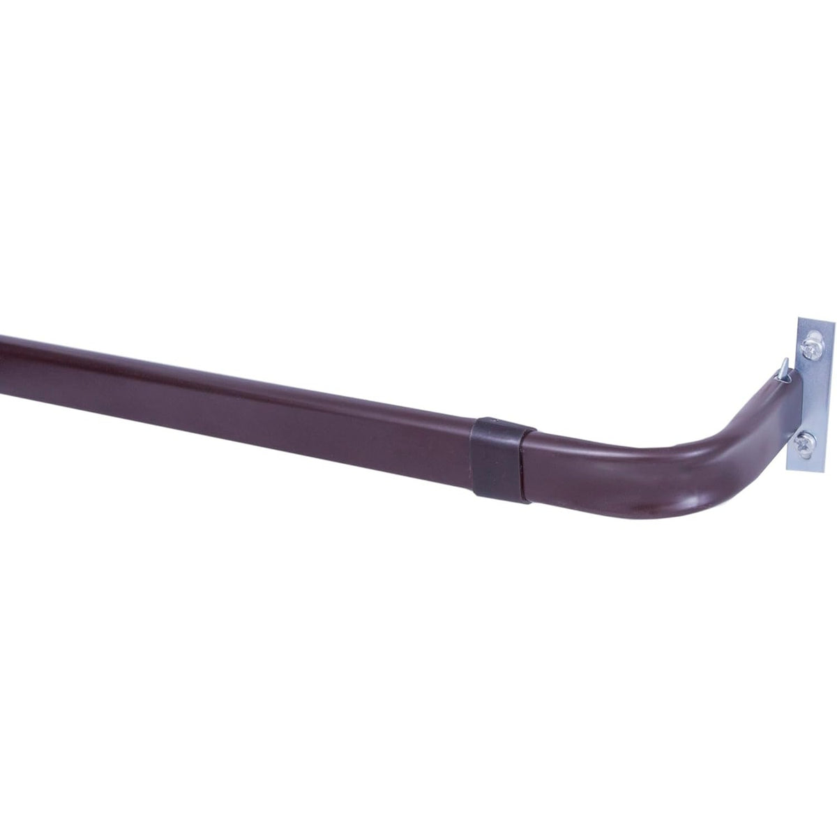 Kenney Basic Adjustable Brown Curtain Rod, 28-48",  Expresso