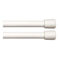 Kenney Strafford 7/16" Spring Tension Rod, 8-11", White