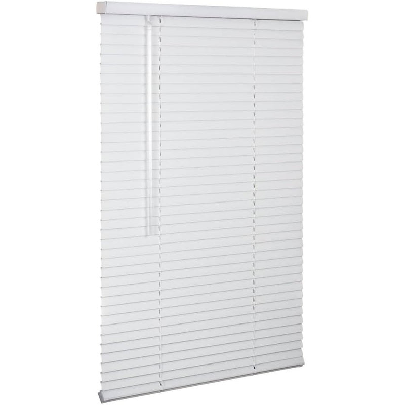 Bravada Select 1" Stock Vinyl Cordless Mini Blinds- White