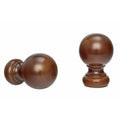 Kirsch Wood Trends 1 3/8" Wood Ball Finial, Pair — 10-Pack