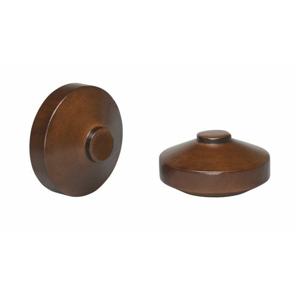 Kirsch 1 3/8" Wood Trends Warren Finial, Coffee finish