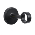 Kirsch 1" Designer Metals 3" Return O Bracket, Black finish