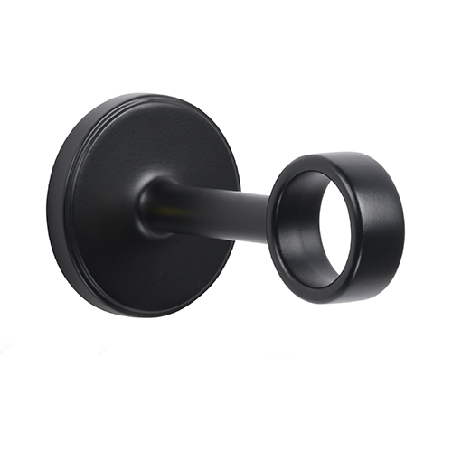 Kirsch 1" Designer Metals 3" Return O Bracket, Black finish