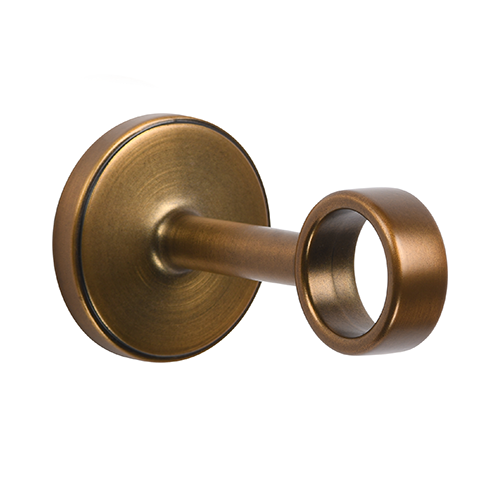 Kirsch 1" Designer Metals 3" Return O Bracket, Gilded Bronze finish