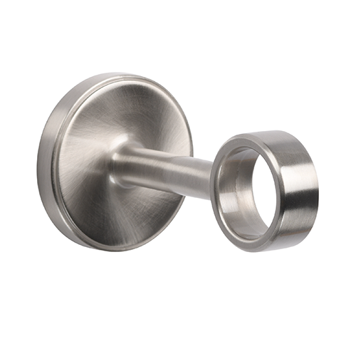 Kirsch 1" Designer Metals 3" Return O Bracket, Satin Nickel finish