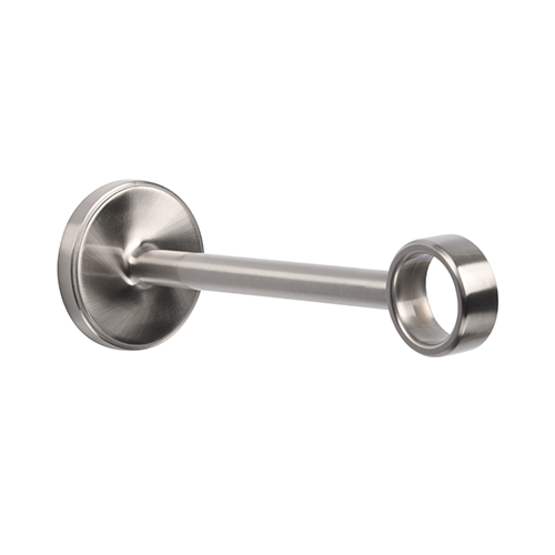 Kirsch 1" Designer Metals 6" Return O Bracket, Satin Nickel finish