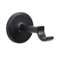 Kirsch 1" Designer Metals 3" Return Bypass O Bracket, Black finish