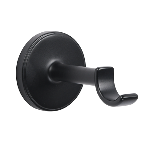 Kirsch 1" Designer Metals 3" Return Bypass O Bracket, Black finish