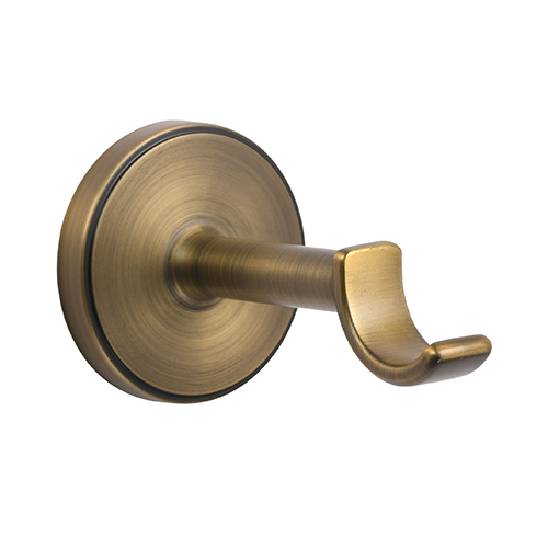Kirsch 1" Designer Metals 3" Return Bypass O Bracket, Elegant Brass finish